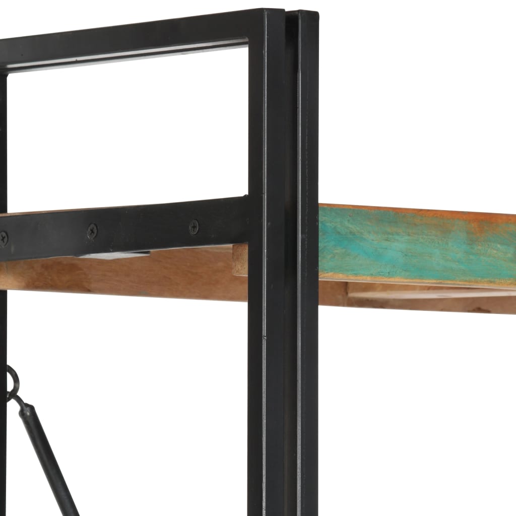 Knihovna S 5 Policemi 60X30X180 Cm Masivní Recyklované Dřevo