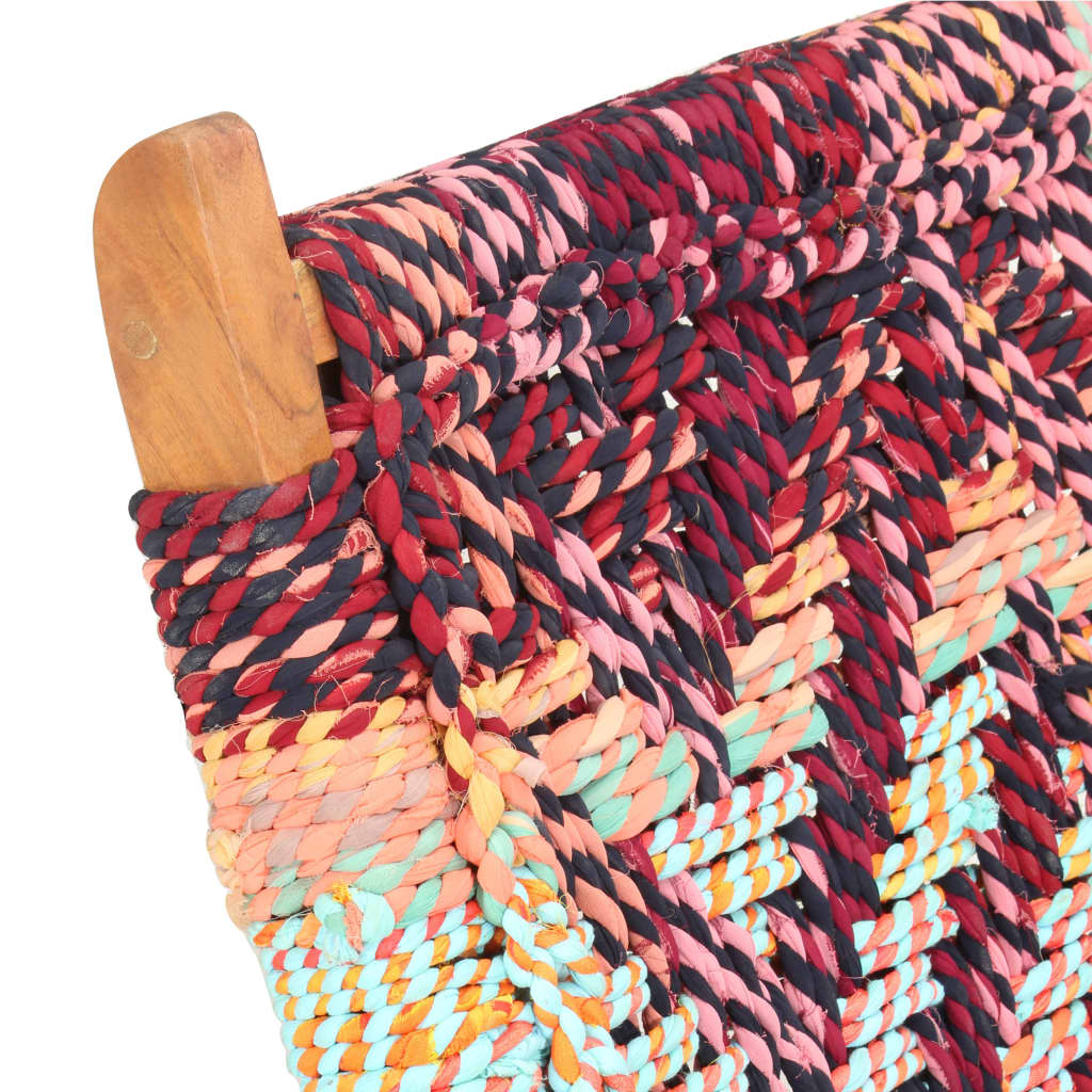 Skládací Chindi Židle Vícebarevná Textil