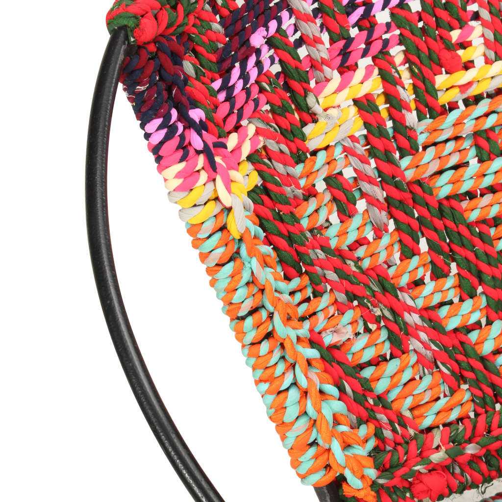 Kruhové Křeslo Vícebarevné Chindi Textil