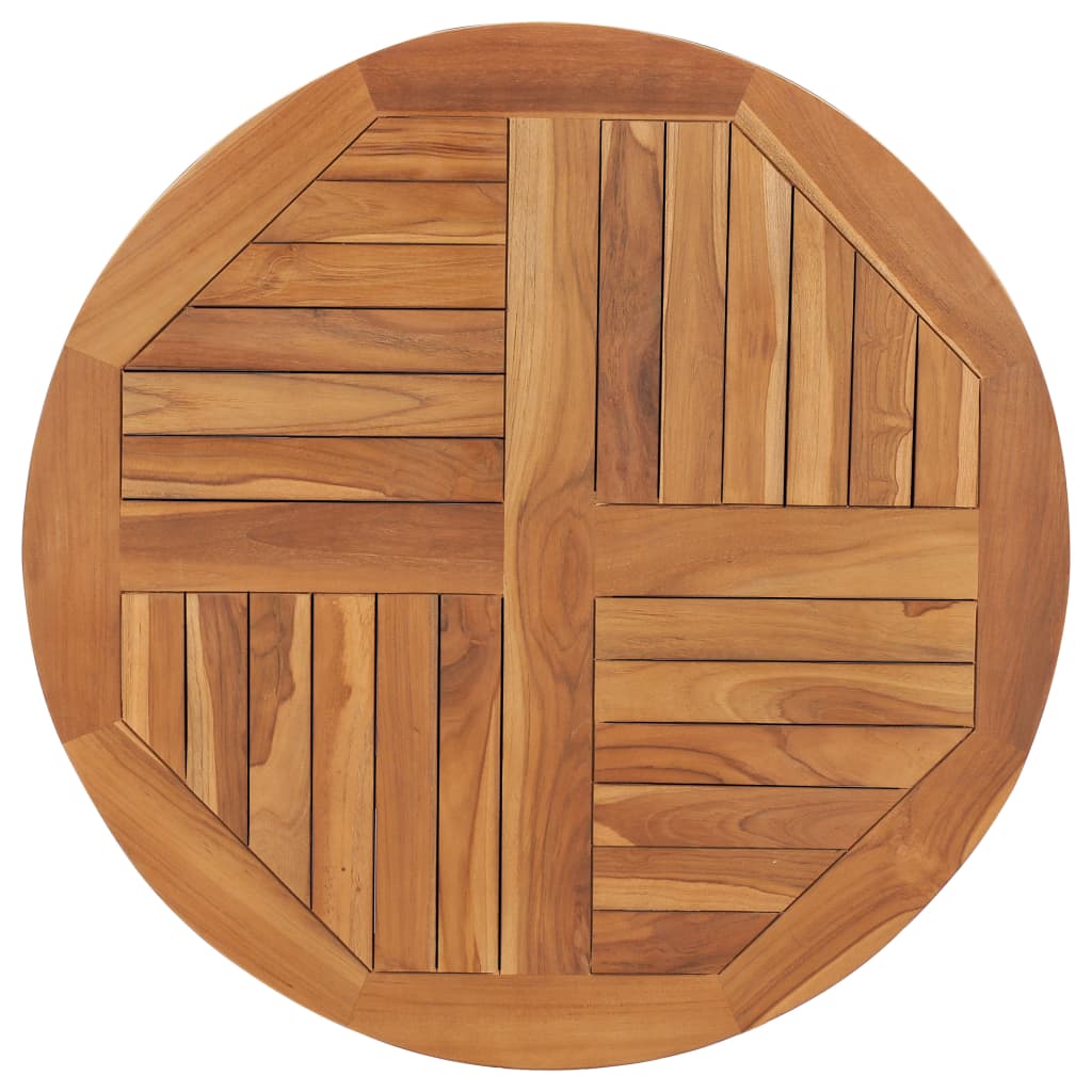 Stolní Deska Masivní Teakové Dřevo 70 X 70 X 2,5 Cm