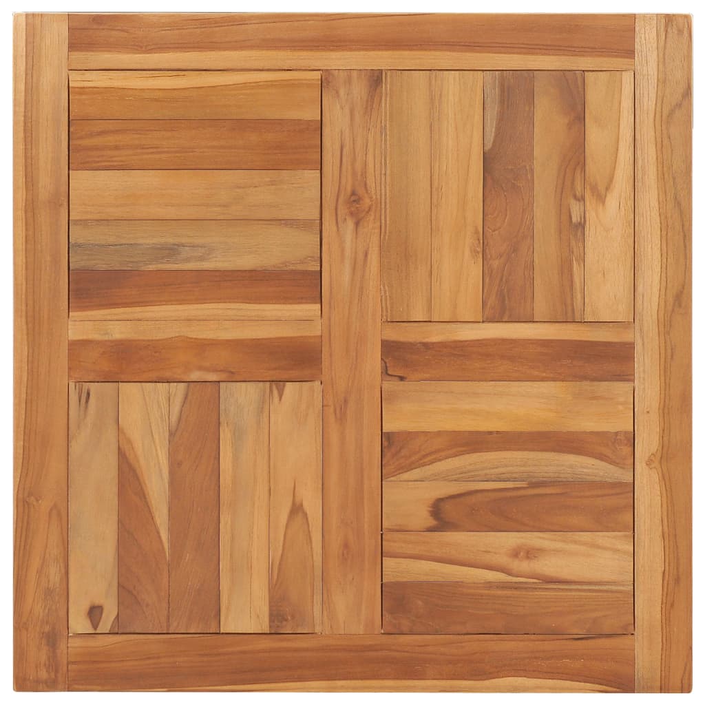 Stolní Deska Masivní Teakové Dřevo 70 X 70 X 2,5 Cm
