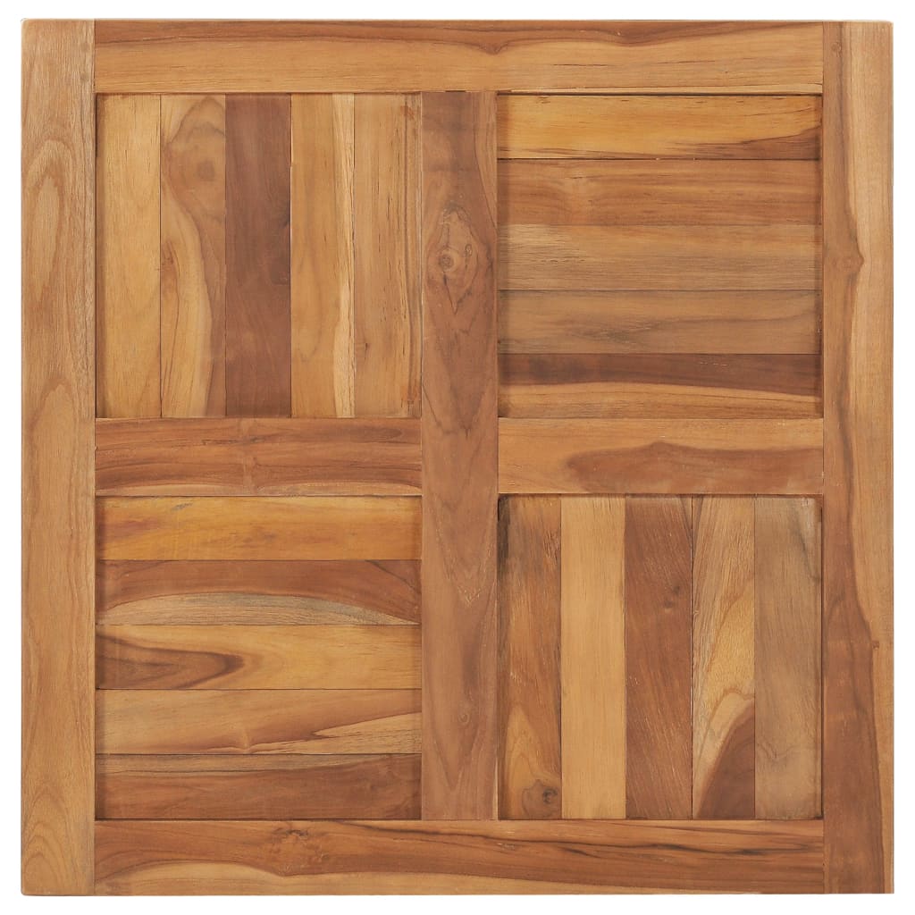 Stolní Deska Masivní Teakové Dřevo 70 X 70 X 2,5 Cm