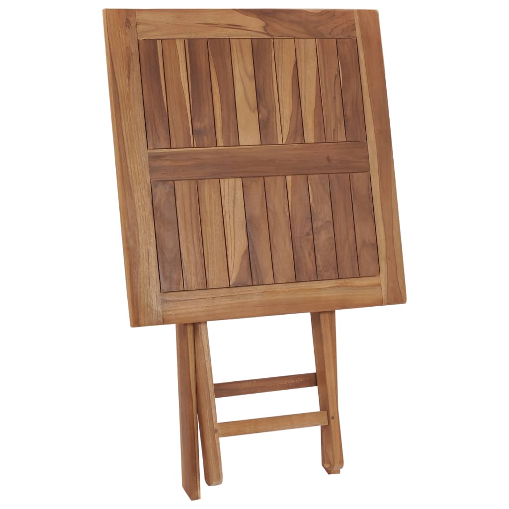 Skládací Zahradní Stolek 60 X 60 X 75 Cm Masivní Teakové Dřevo