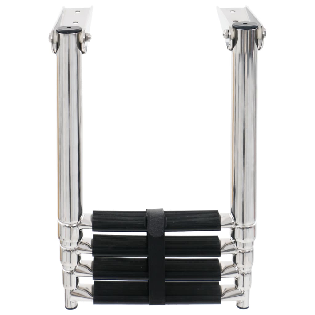 Skládací Nástupní Žebřík 4 Stupně Nerezová Ocel