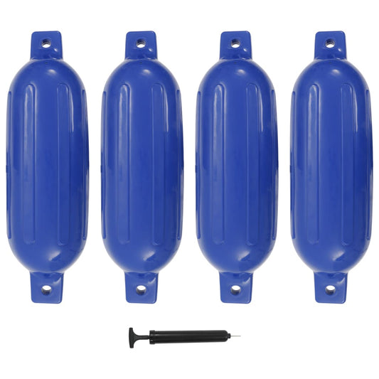 Lodní fender 4 ks modrý 58,5 x 16,5 cm PVC