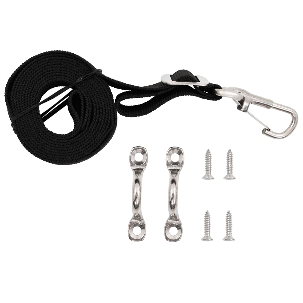 Popruhy Pro Bimini Stříšku 2 Ks Textil A Nerezová Ocel