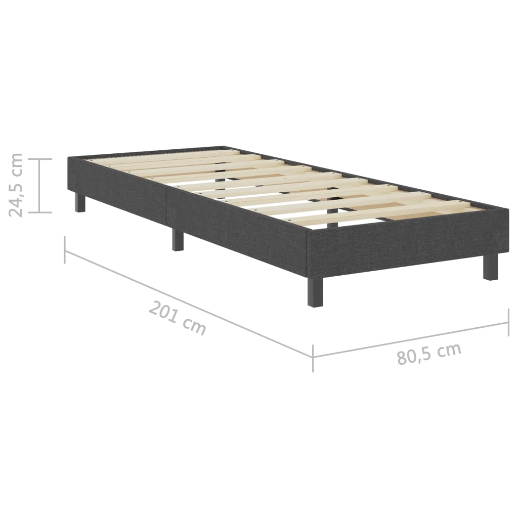 Postel Boxspring Šedá Textil