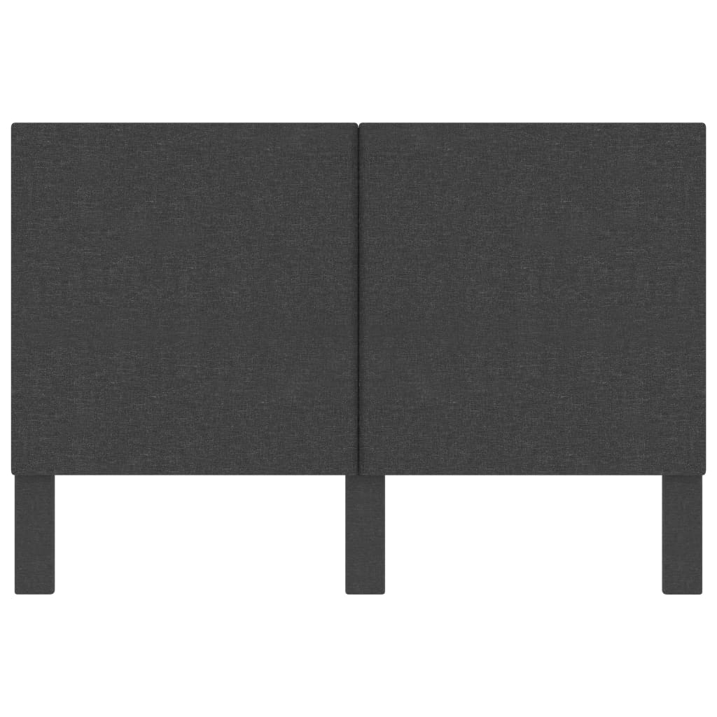 Čelo Postele Tmavě Šedé Textil 160 X 200 Cm