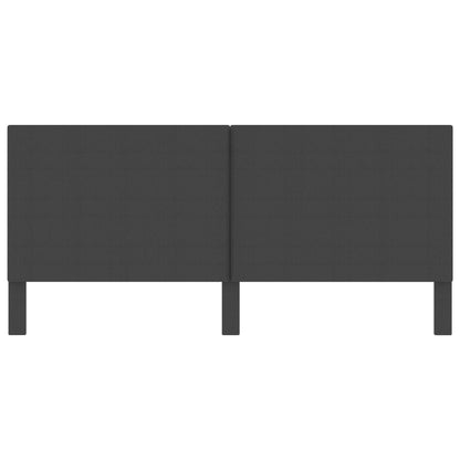 Čelo Postele Tmavě Šedé Textil 200 X 200 Cm