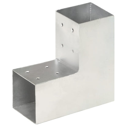 Trámová Spojka 4 Ks Ve Tvaru L Pozinkovaný Kov 71 X 71 Mm