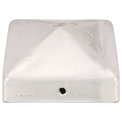 Krytky Na Plotové Sloupky Stříška 6 Ks Pozinaný