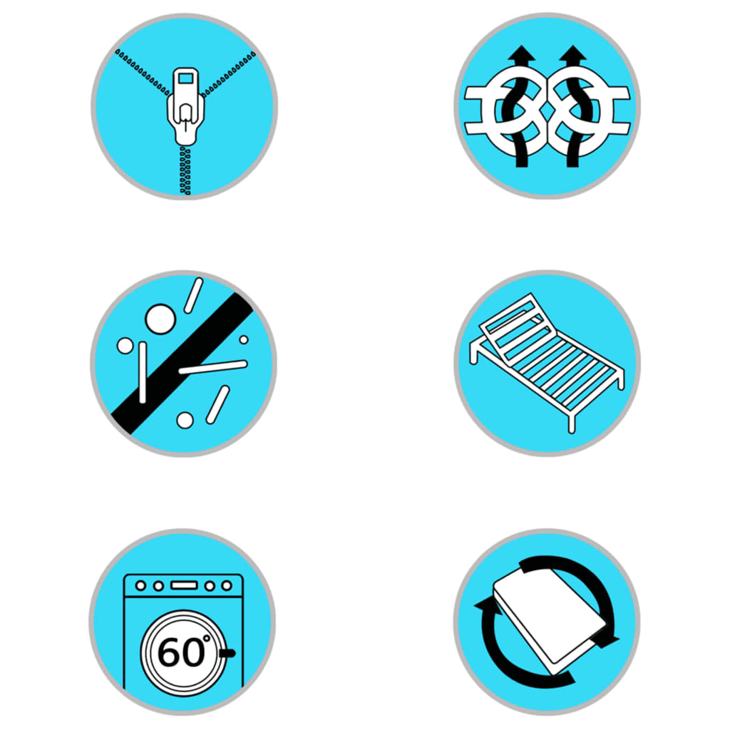 Vrchní Matrace Na Postel Boxspring 200 X 180 X 5 Cm