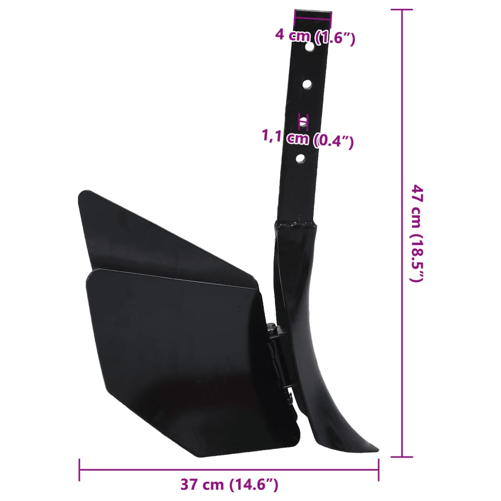 Radlice Ke Kultivátoru Černá Kov