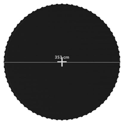 Skákací Plocha Na Trampolínu Textil Černá 3,96 M Kulatá