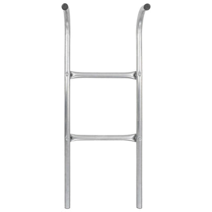 2Stupínkový Žebřík K Trampolíně Ocel Stříbrný 102,6 Cm