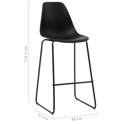 5Dílný Barový Set Plast Černý