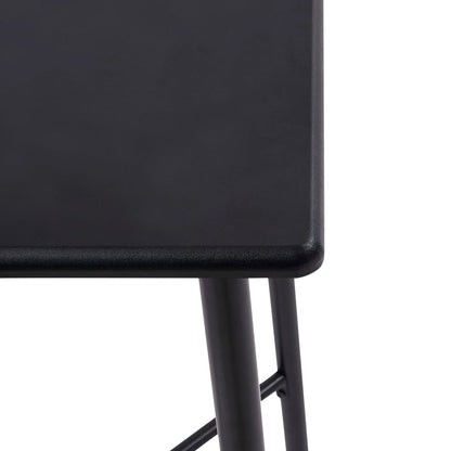 3Dílný Barový Set Textil Tmavě Šedý