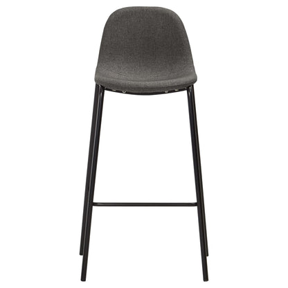 3Dílný Barový Set Textil Tmavě Šedý