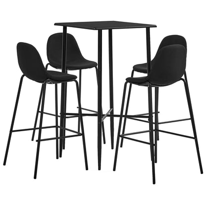 3Dílný Barový Set Textil Tmavě Šedý