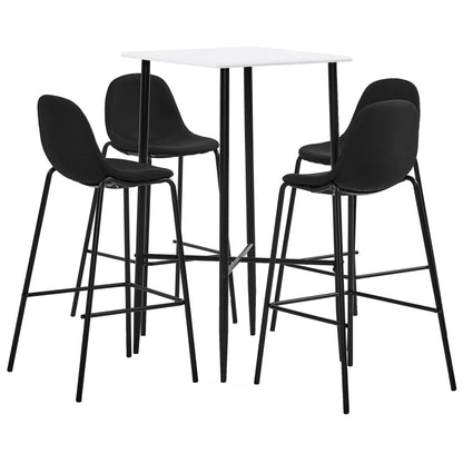 3Dílný Barový Set Textil Tmavě Šedý