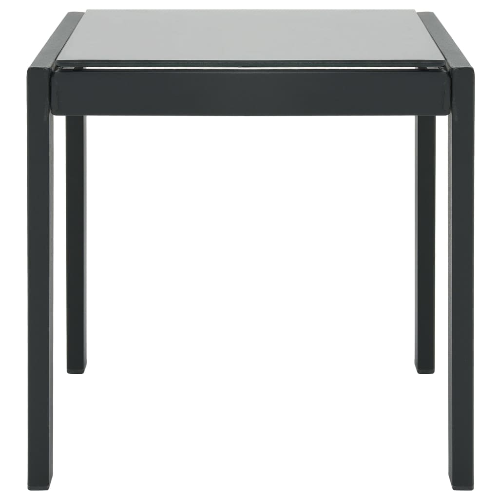 Zahradní Lehátka 2 Ks Se Stolkem Textilen A Ocel