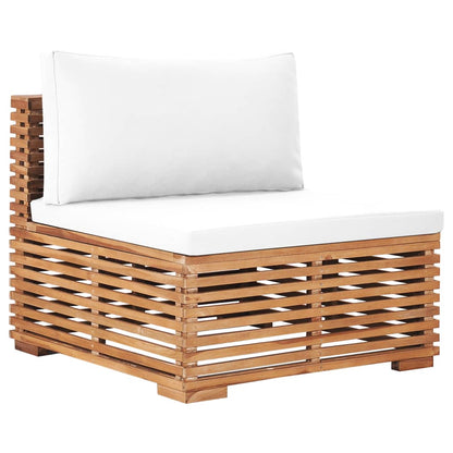 Set Zahradního Stolu A Podnožky Poduška Masivní Teak