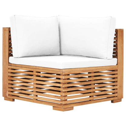 Set Zahradního Stolu A Podnožky Poduška Masivní Teak