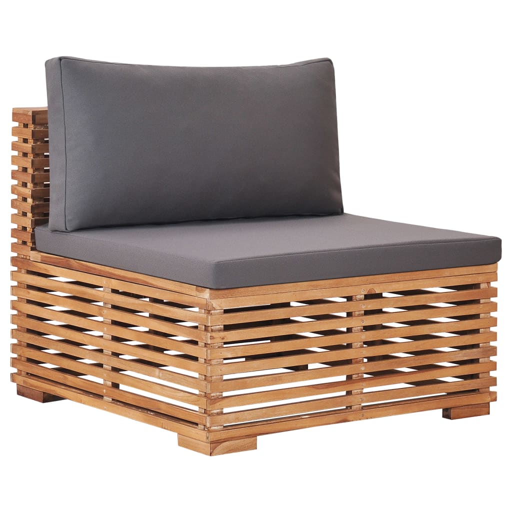 Set Zahradního Stolu A Podnožky Poduška Masivní Teak
