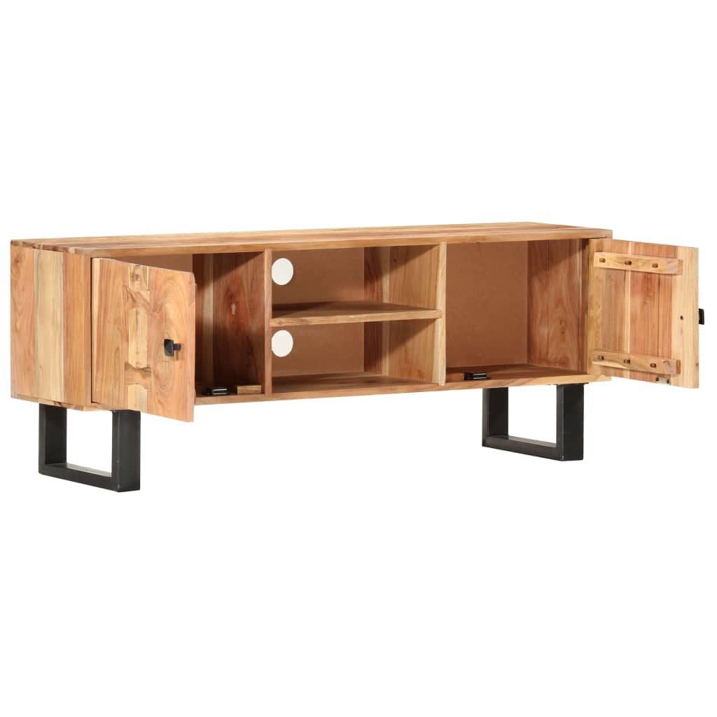 Tv Stolek 118 X 30 X 45 Cm Masivní Akáciové Dřevo