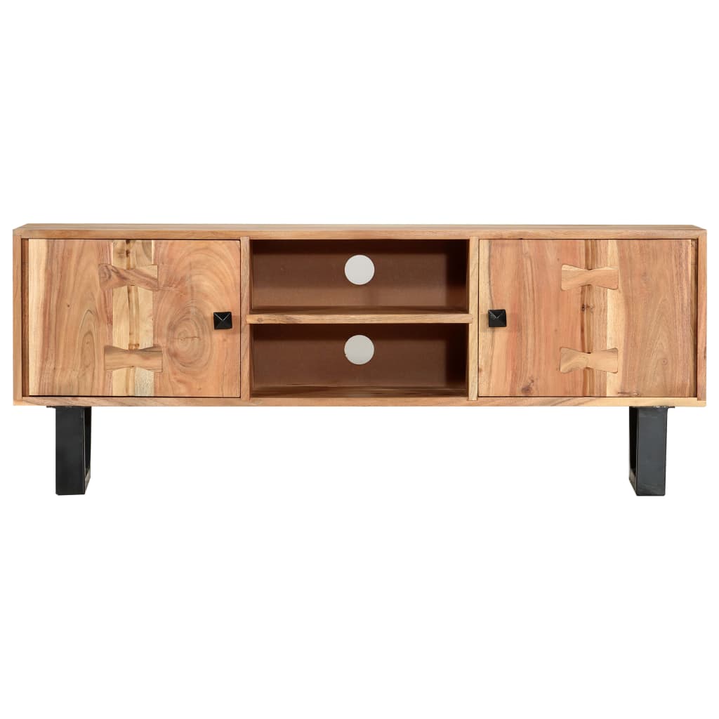 Tv Stolek 118 X 30 X 45 Cm Masivní Akáciové Dřevo