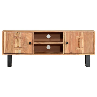 Tv Stolek 118 X 30 X 45 Cm Masivní Akáciové Dřevo