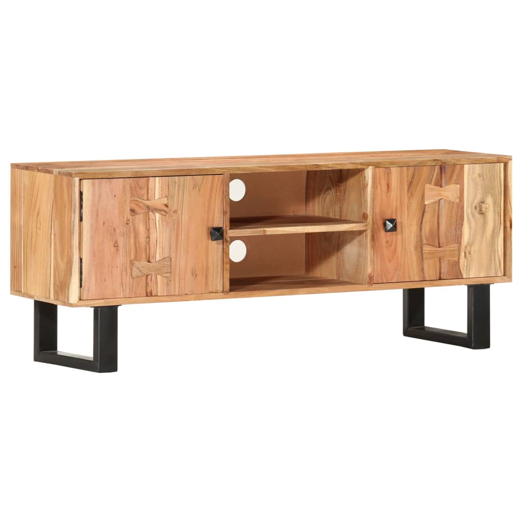 Tv Stolek 118 X 30 X 45 Cm Masivní Akáciové Dřevo