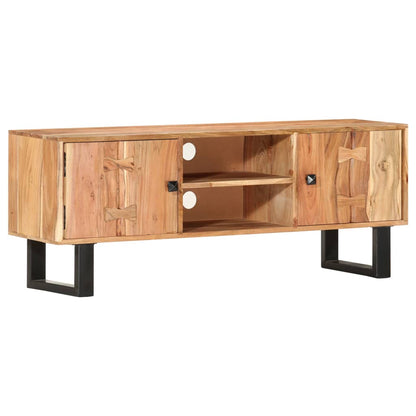 Tv Stolek 118 X 30 X 45 Cm Masivní Akáciové Dřevo