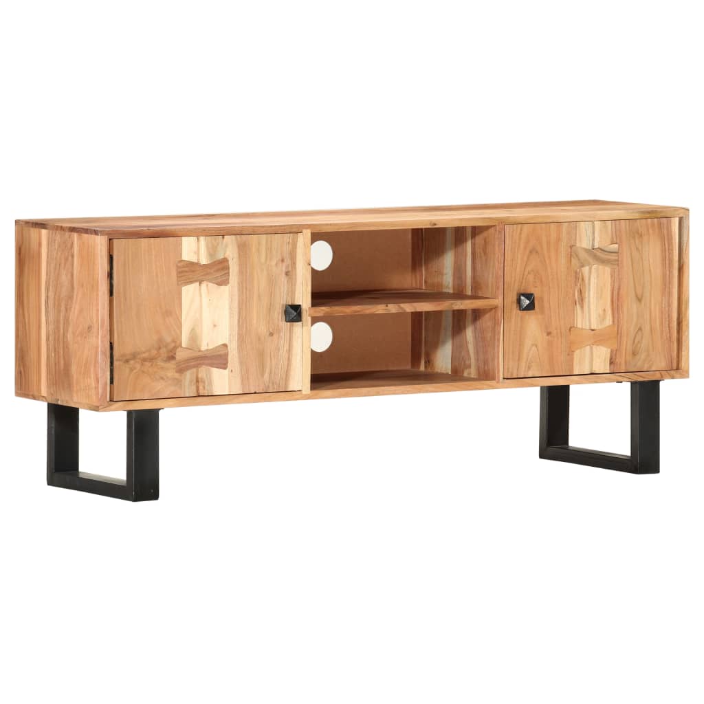 Tv Stolek 118 X 30 X 45 Cm Masivní Akáciové Dřevo
