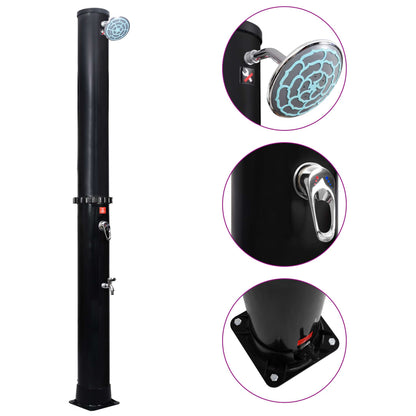 Zahradní Solární Sprcha Se Sprchovou Hlavicí A Kohoutkem 40 L