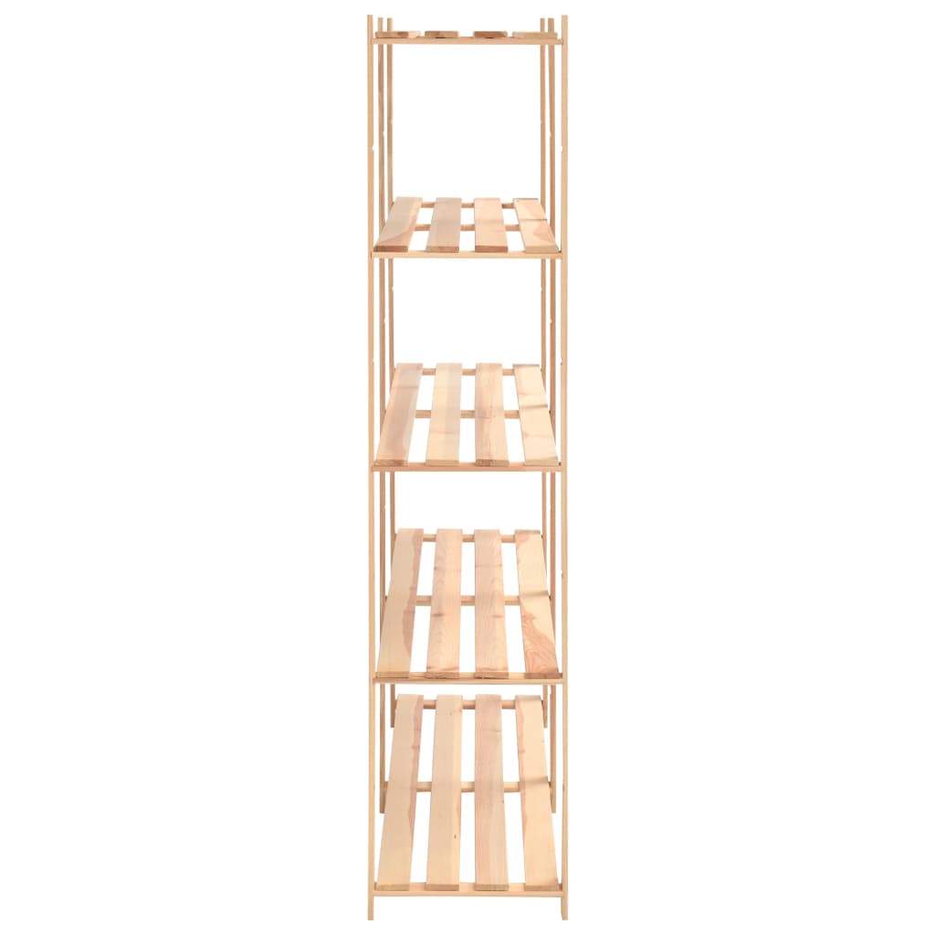 Regály 5 Polic 5 Ks 170 X 38 X 170 Cm Masivní Borovice 500 Kg