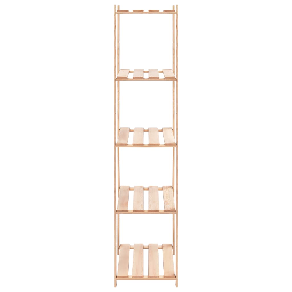 Úložný Regál 5 Polic 2 Ks 80X38X170 Cm Masivní Borovice 250 Kg