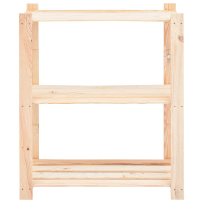 Regály 3 Police 3 Ks 80 X 38 X 90 Cm Masivní Borovice 150 Kg