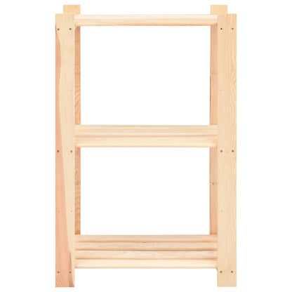 Regály 3 Police 3 Ks 60 X 38 X 90 Cm Masivní Borovice 150 Kg