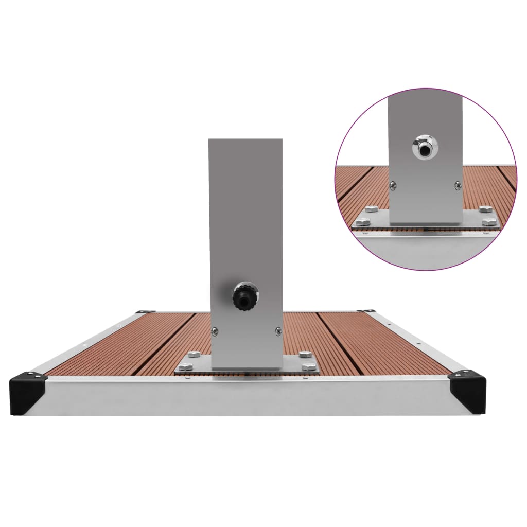 Zahradní Sprcha S Vaničkou Wpc Nerezová Ocel