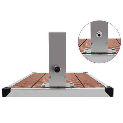 Zahradní Sprcha S Vaničkou Wpc Nerezová Ocel