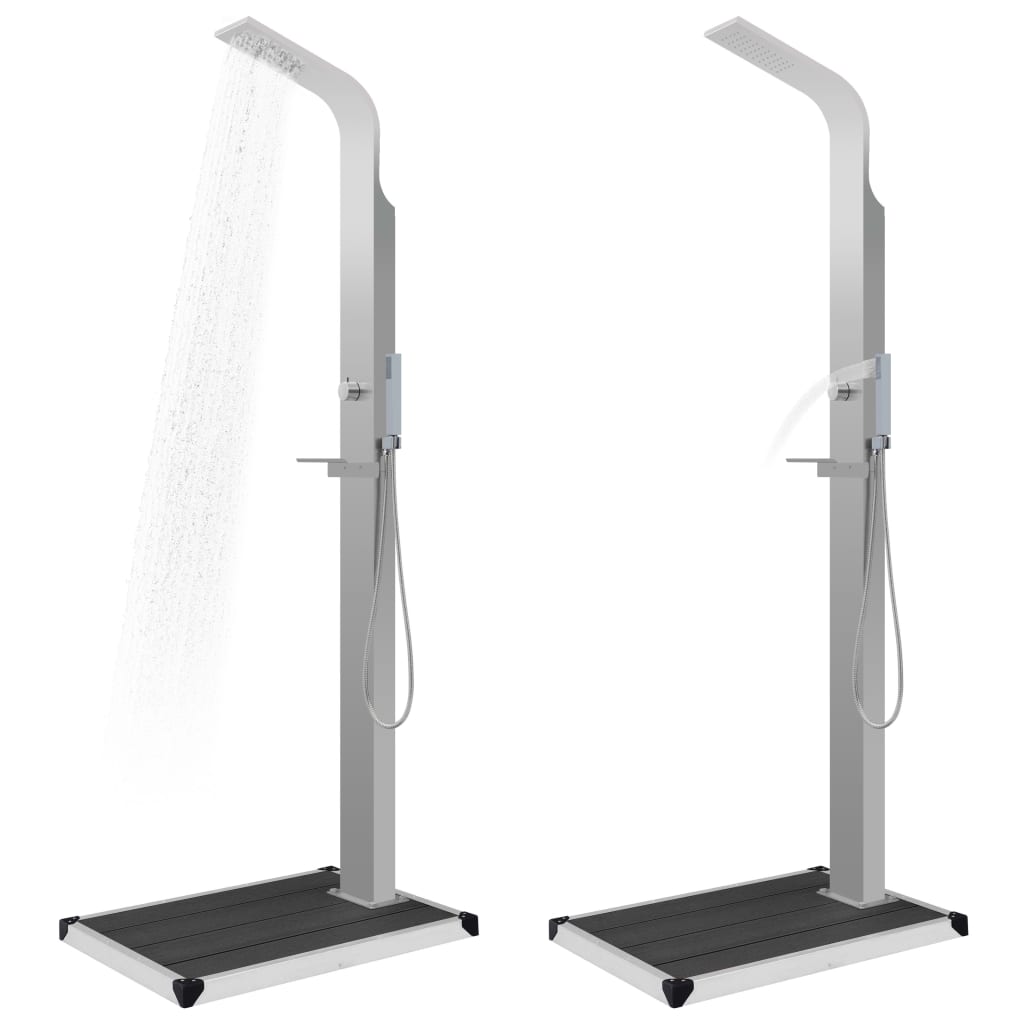 Zahradní Sprcha S Vaničkou Wpc Nerezová Ocel