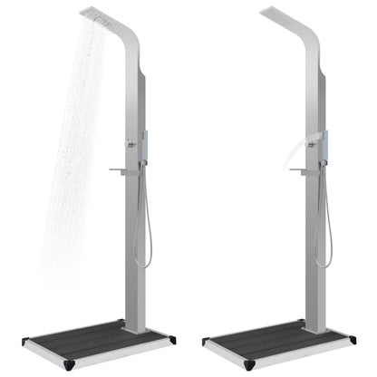 Zahradní Sprcha S Vaničkou Wpc Nerezová Ocel