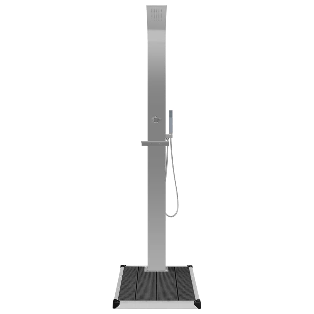 Zahradní Sprcha S Vaničkou Wpc Nerezová Ocel