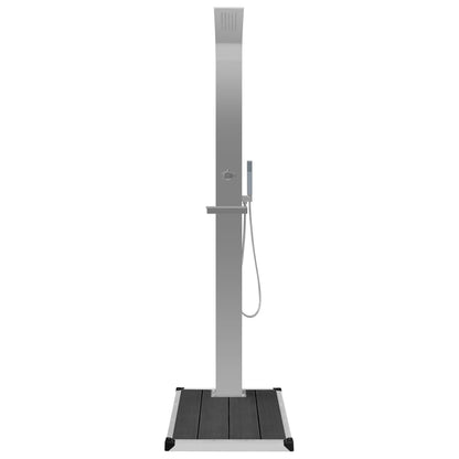 Zahradní Sprcha S Vaničkou Wpc Nerezová Ocel