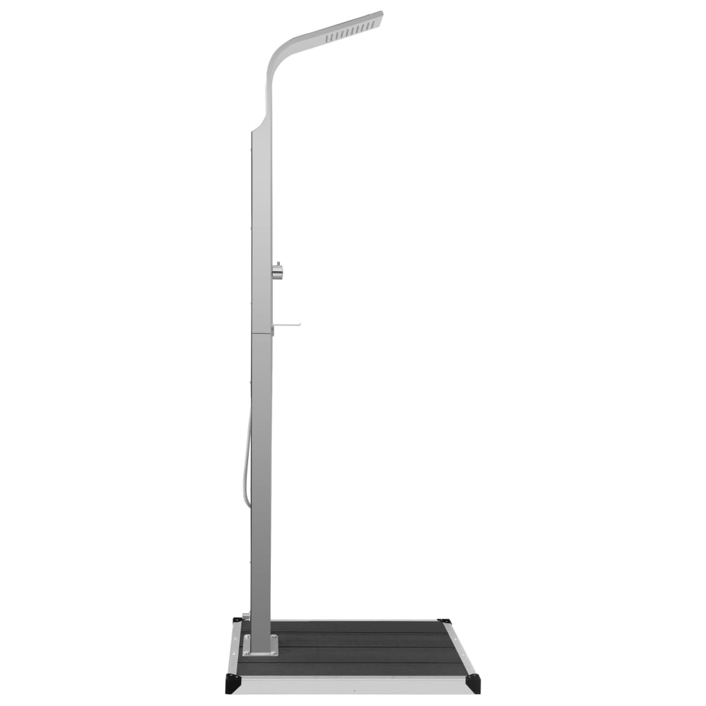 Zahradní Sprcha S Vaničkou Wpc Nerezová Ocel