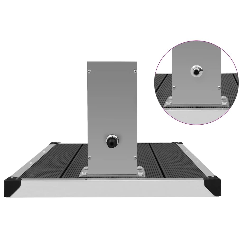 Zahradní Sprcha S Vaničkou Wpc Nerezová Ocel