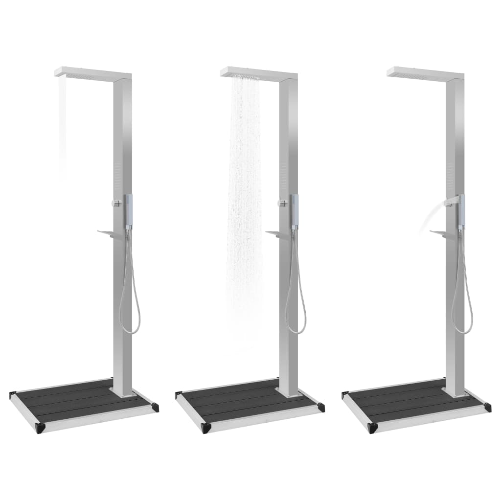 Zahradní Sprcha S Vaničkou Wpc Nerezová Ocel