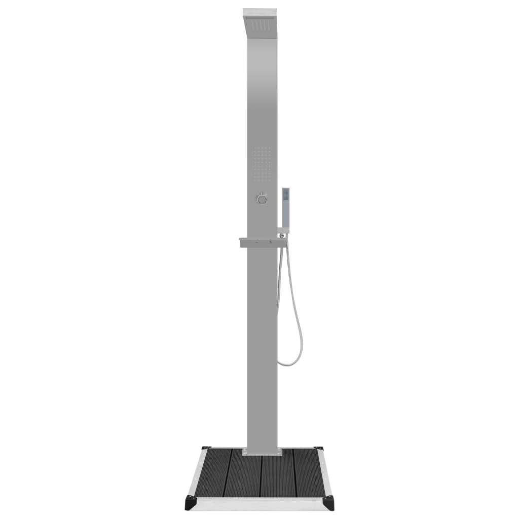 Zahradní Sprcha S Vaničkou Wpc Nerezová Ocel