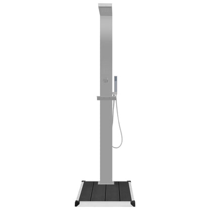 Zahradní Sprcha S Vaničkou Wpc Nerezová Ocel